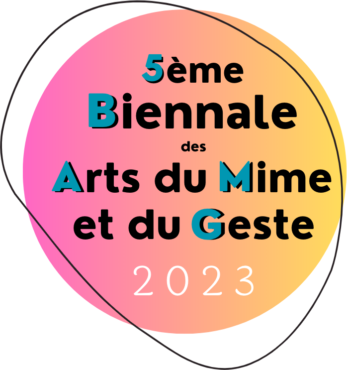 Logo de la 5ème Biennale des Arts du Mime et du Geste