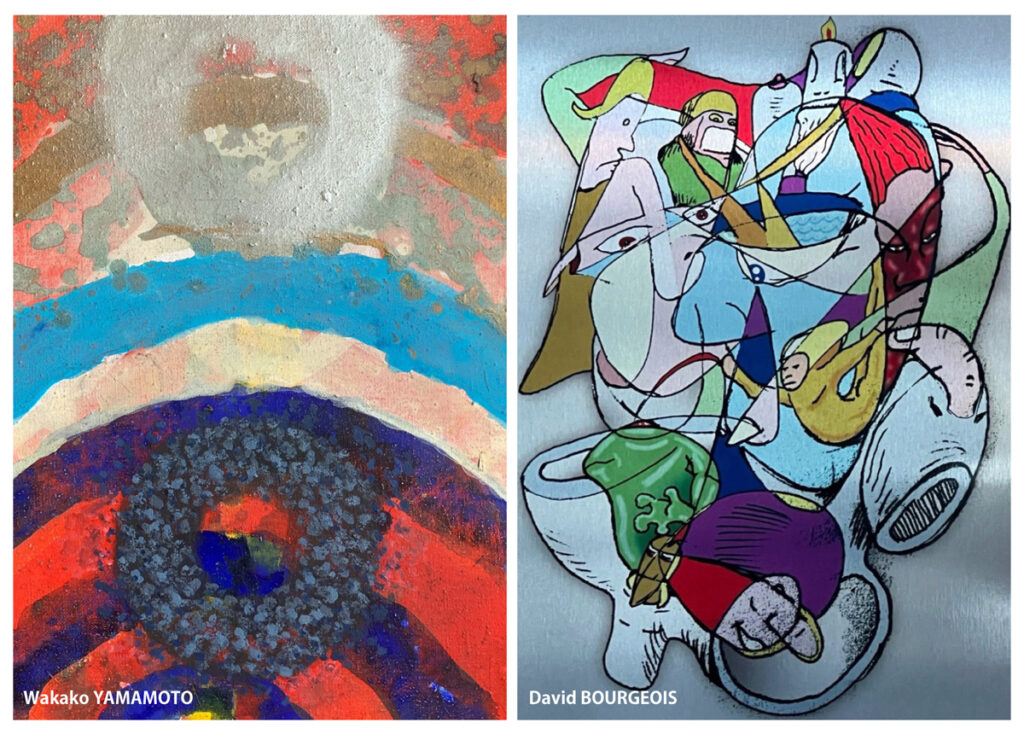 peintures de Wakako Yamamoto et David Bourgeois