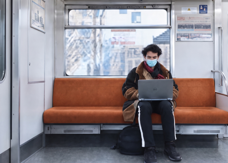In a train